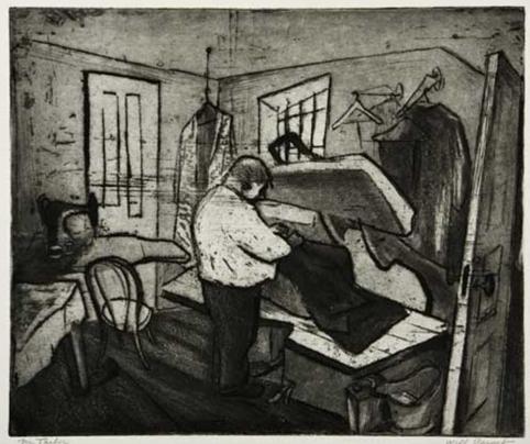 Jewish tailor (1938) – Will Barnet Tablo