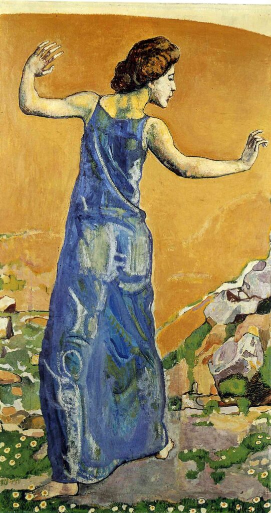 Joyous Woman - Ferdinand Hodler Tablo