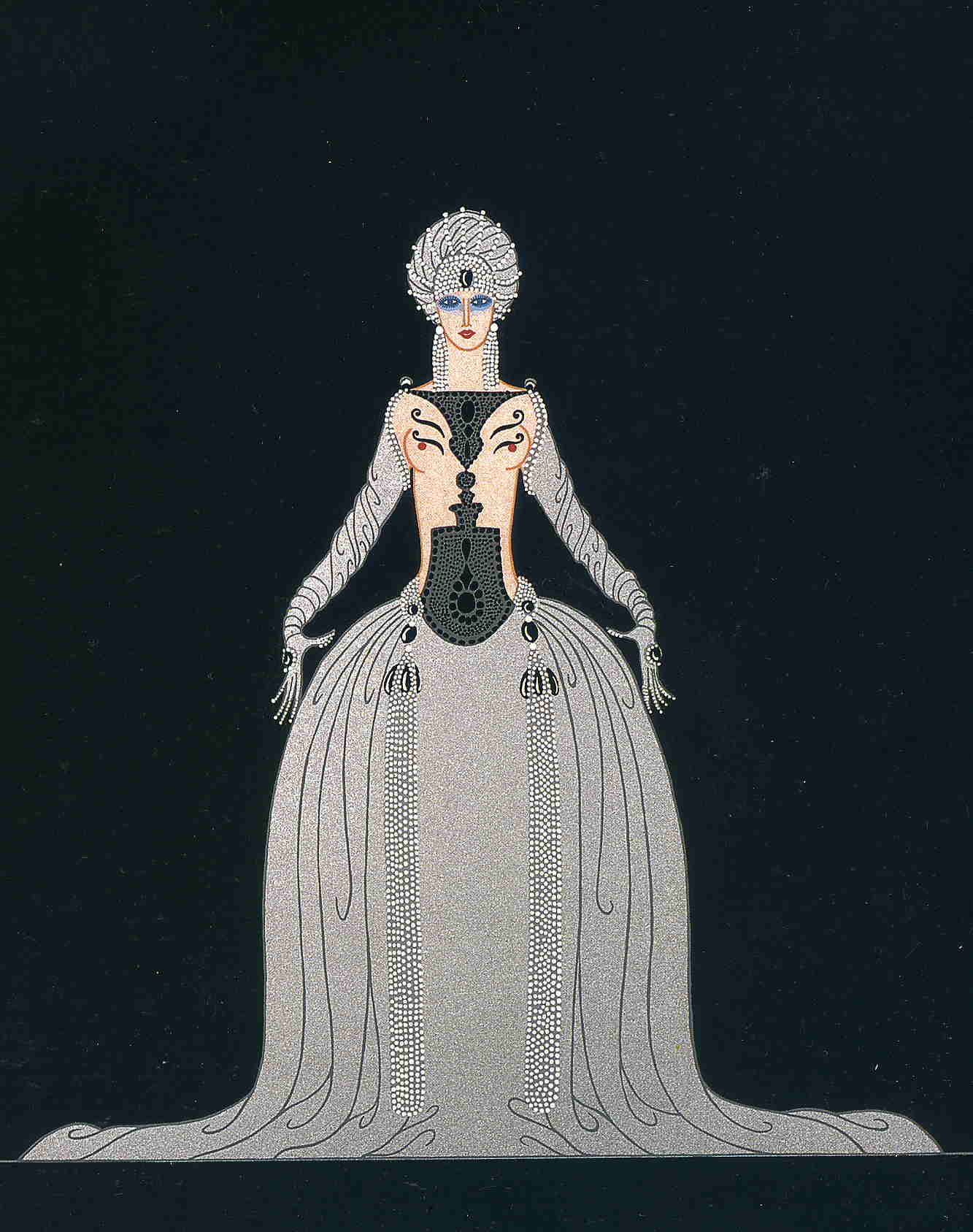 Kissing - Erté Tablo kanvas tablo