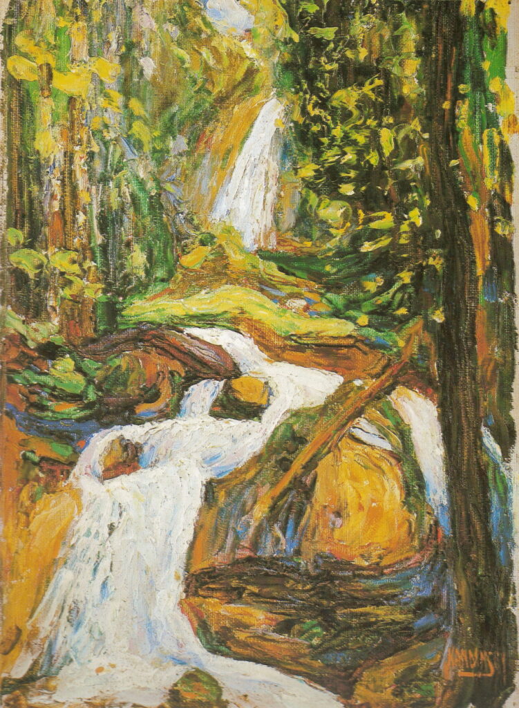Kochel Waterfall I (1900) - Wassily Kandinsky Tablo