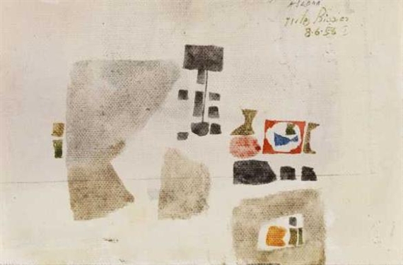 Komposition (1956) – Julius Bissier Tablo