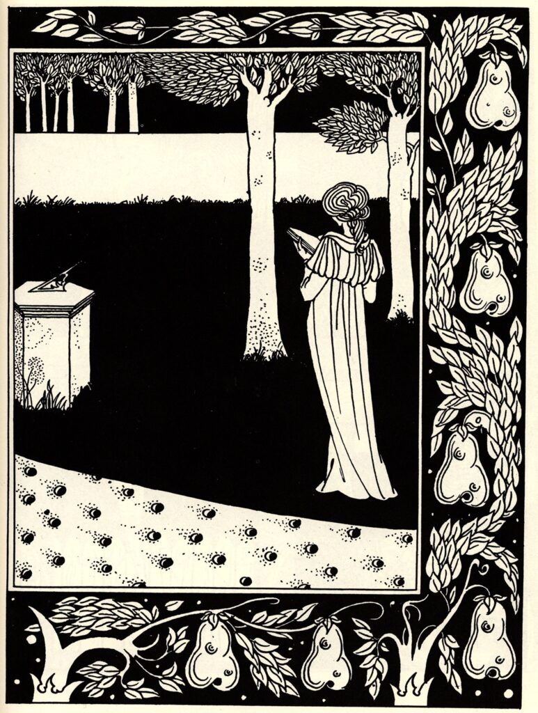 La Beale Isoud at Joyous Gard (1894) - Aubrey Beardsley Tablo
