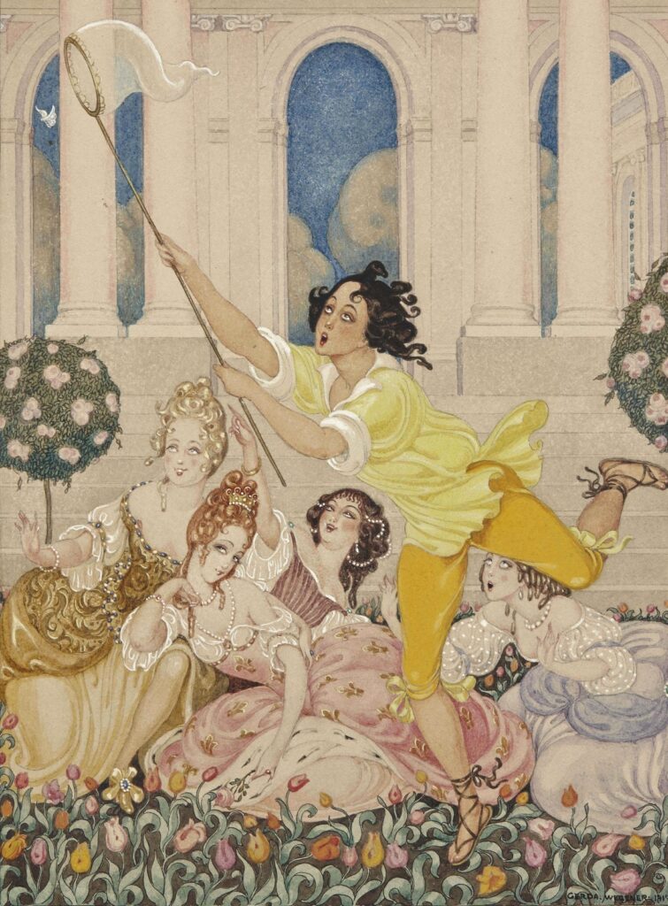 La Chasse Au Papillon (1917) - Gerda Wegener Tablo