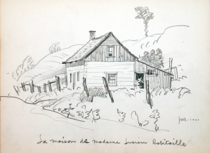 La Maison de Madame Lucien Robitaille (1941) – Jack Bush Tablo