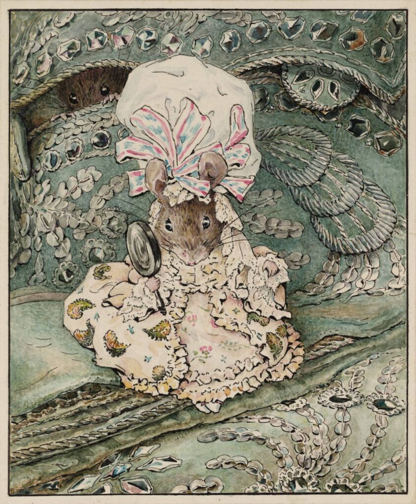 Lady Mouse in Mob Cap (1902) - Beatrix Potter Tablo