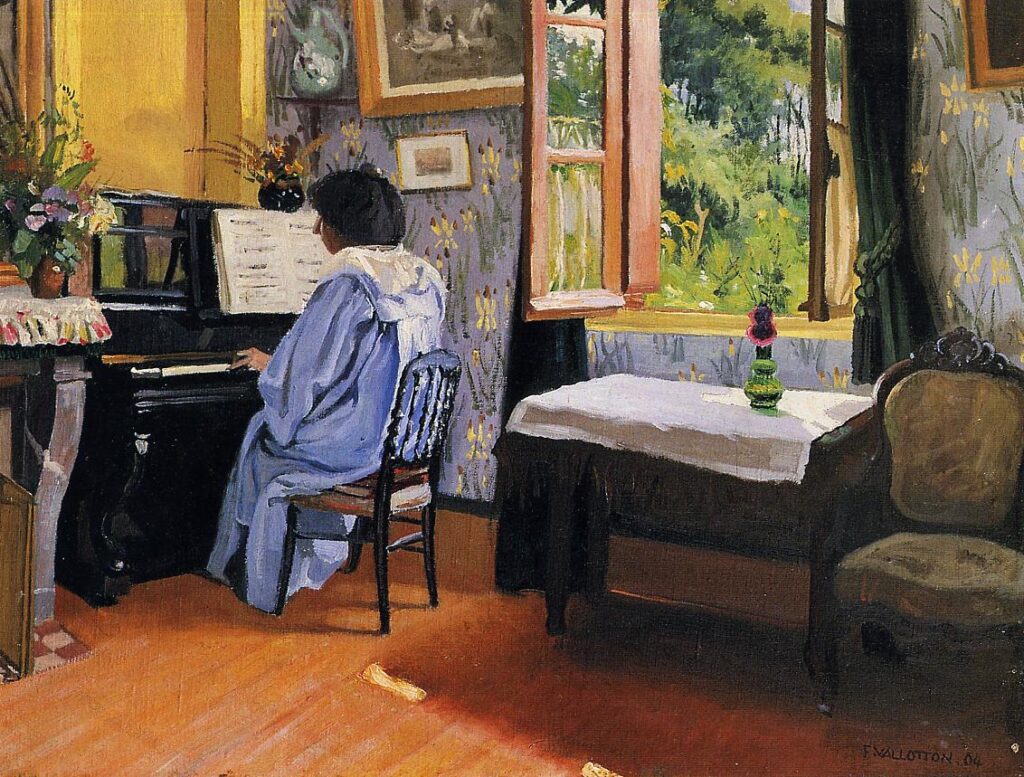 Lady at the Piano (1904) - Félix Vallotton Tablo