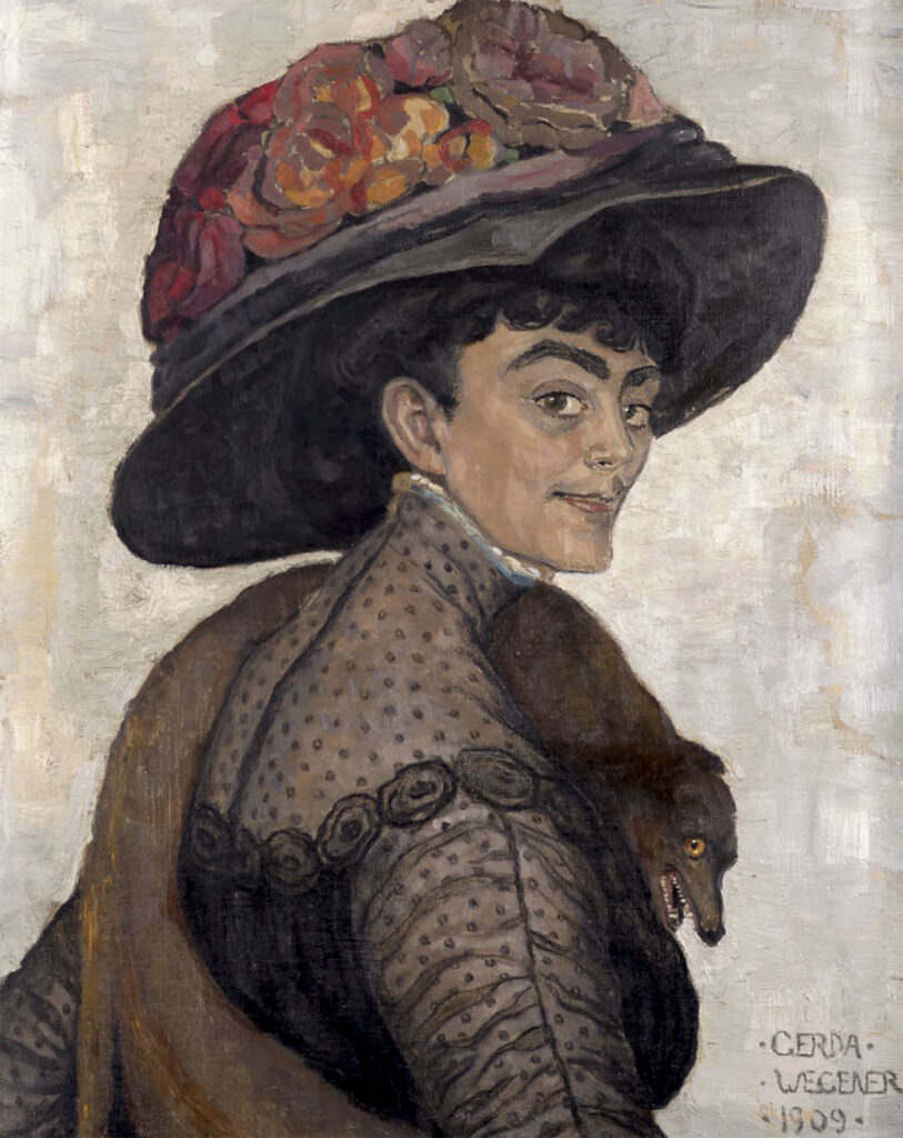 Lady in a Large Hat (1909) - Gerda Wegener Tablo