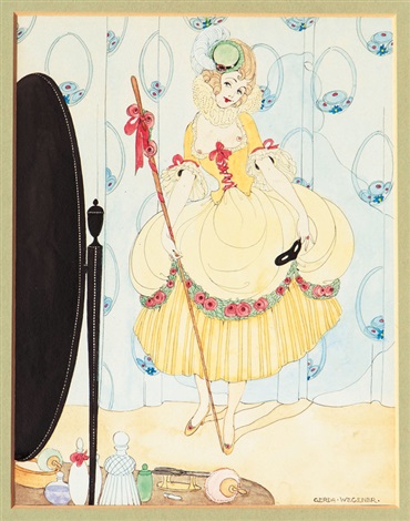 Lady in a Low Cut Costume (1916) – Gerda Wegener Tablo