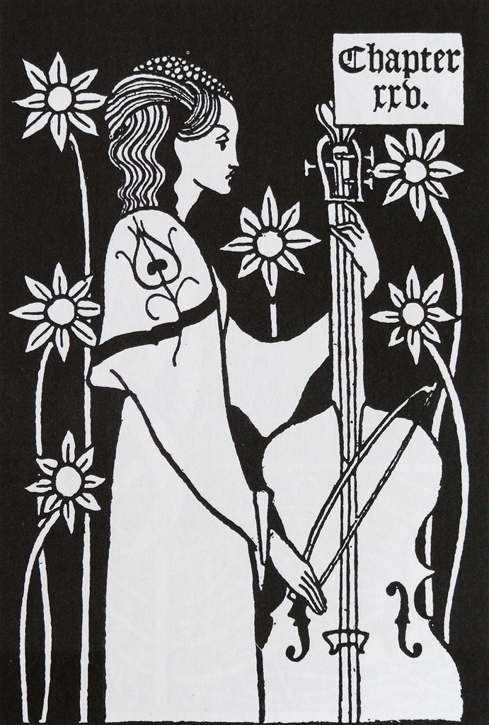 Lady with Cello – Aubrey Beardsley Tablo