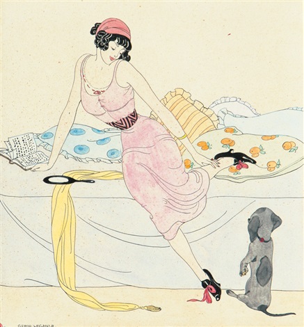 Lady with Dog (1916) – Gerda Wegener Tablo
