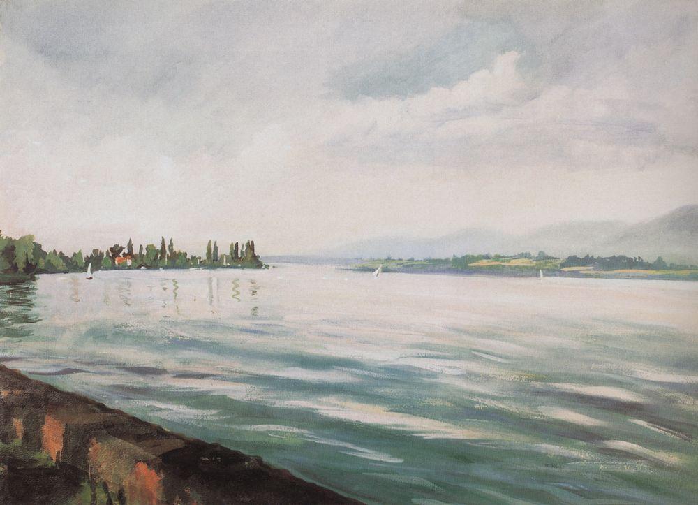 Lake Geneva (1954) – Zinaida Serebriakova Tablo
