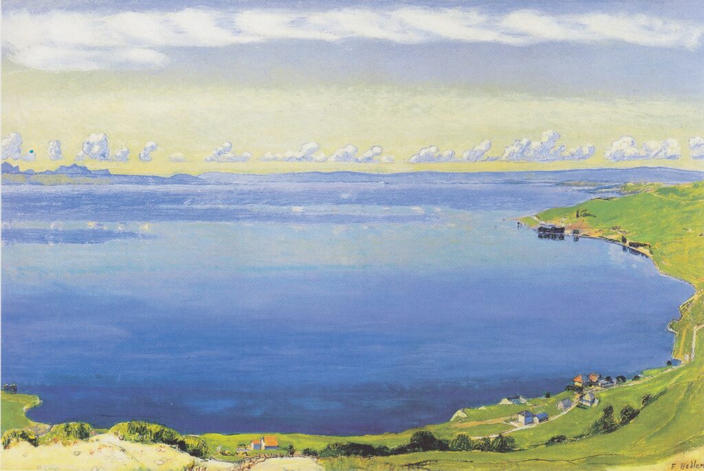 Lake Geneva from Chexbres (1904) - Ferdinand Hodler Tablo