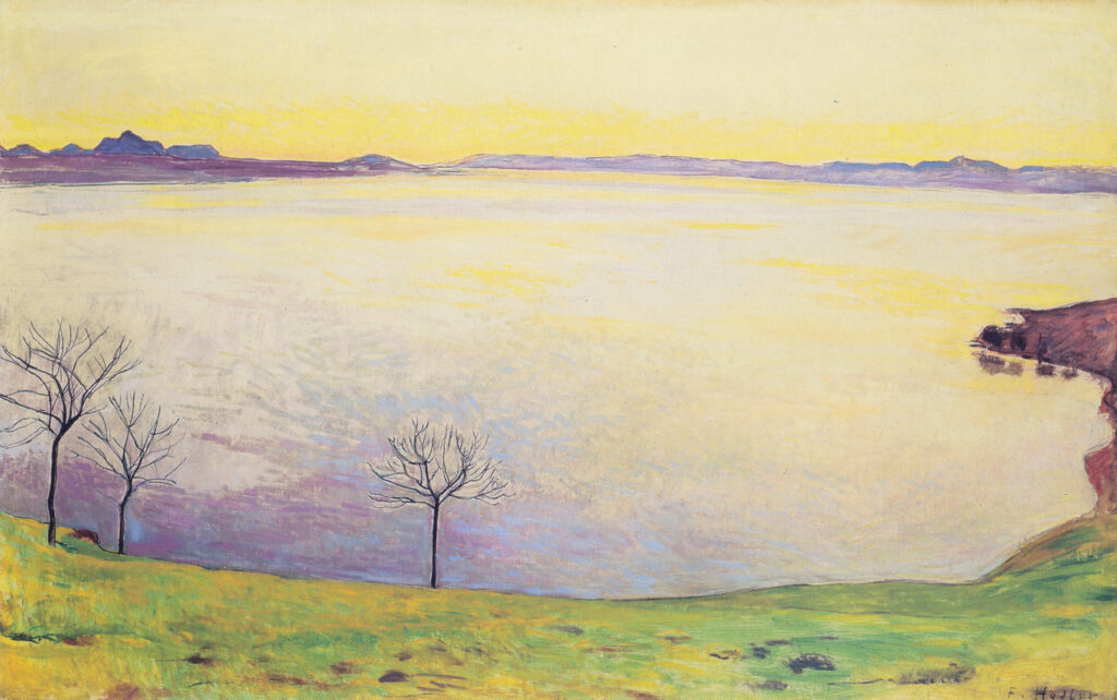 Lake Geneva in Chexbres (1911) - Ferdinand Hodler Tablo