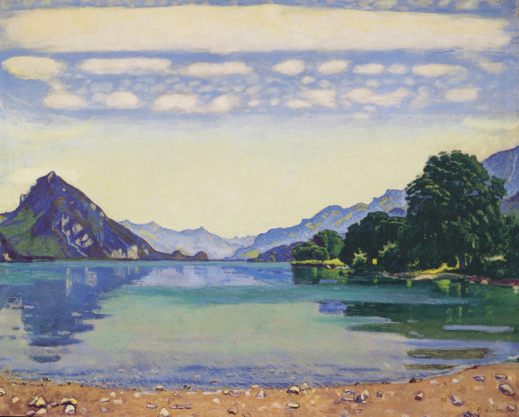 Lake Thun from Lessig (1904) - Ferdinand Hodler Tablo