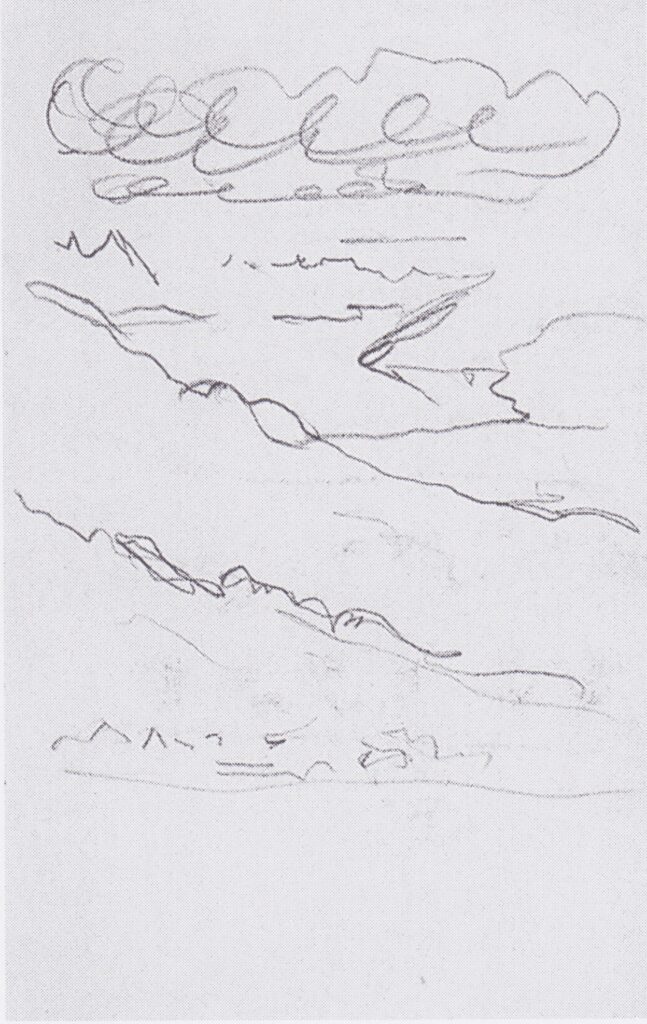 Lake Thun from the path to the plate Schynigen (1906) - Ferdinand Hodler Tablo