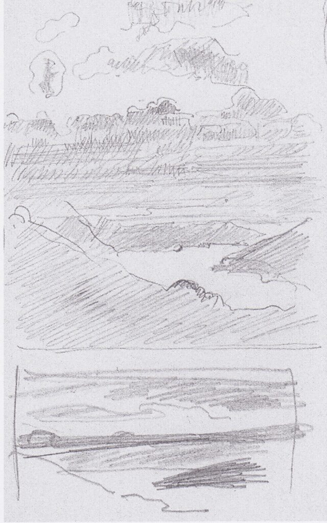 Lake Thun from the path to the plate Schynigen (1908) - Ferdinand Hodler Tablo