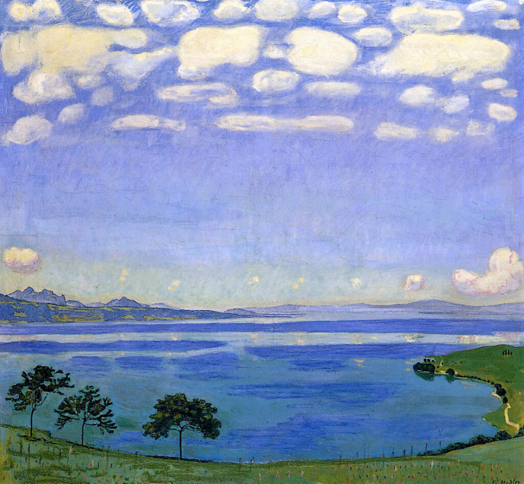 Lake of Geneve - Ferdinand Hodler Tablo