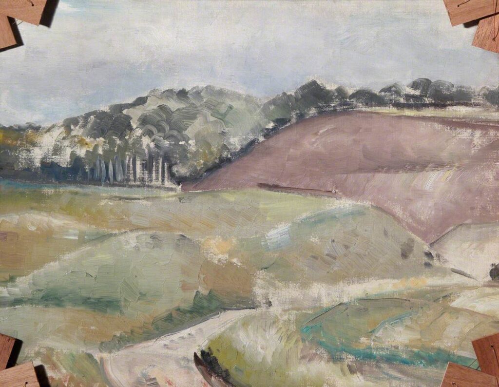Landscape (verso) (1939) - Paul Nash Tablo