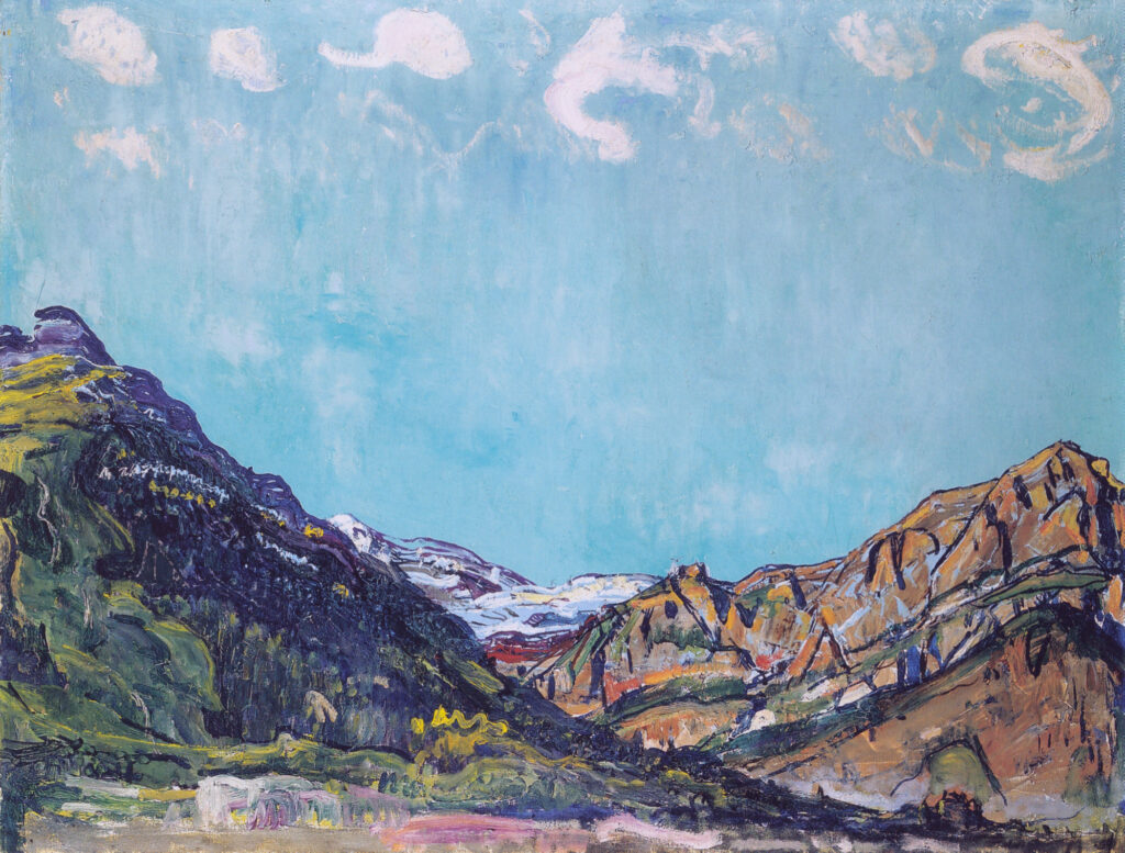 Landscape near Champery (1913) - Ferdinand Hodler Tablo