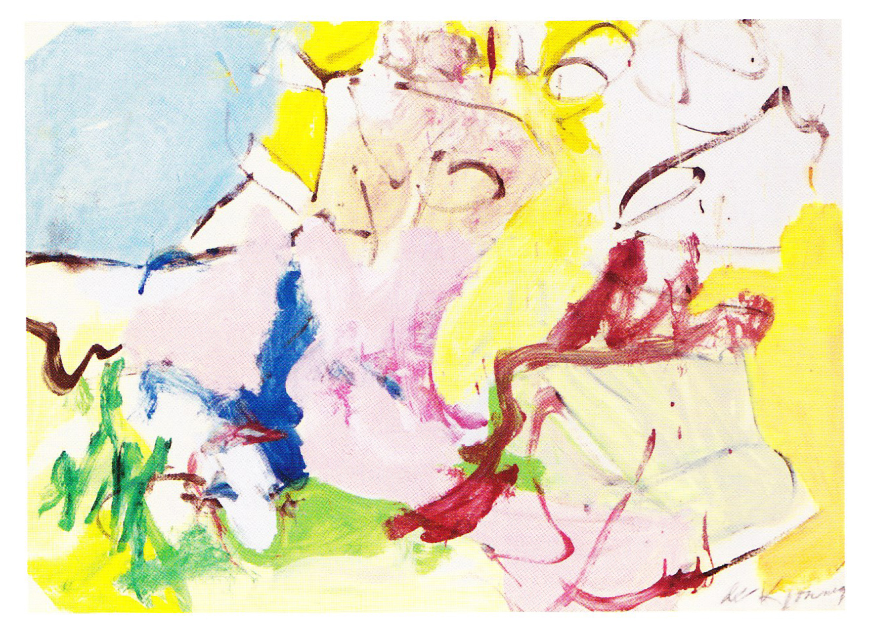 Landscape of a Woman - Willem de Kooning Tablo kanvas tablo