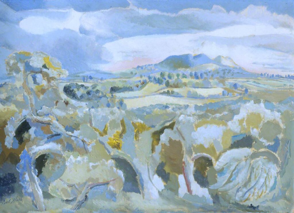 Landscape of the Malvern Distance (1943) - Paul Nash Tablo