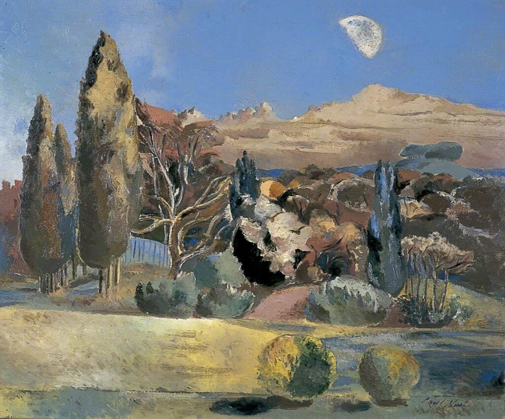 Landscape of the Moon's First Quarter (1943) - Paul Nash Tablo