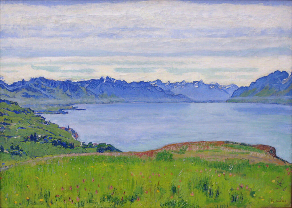 Landscape on Lake Geneva (1906) - Ferdinand Hodler Tablo