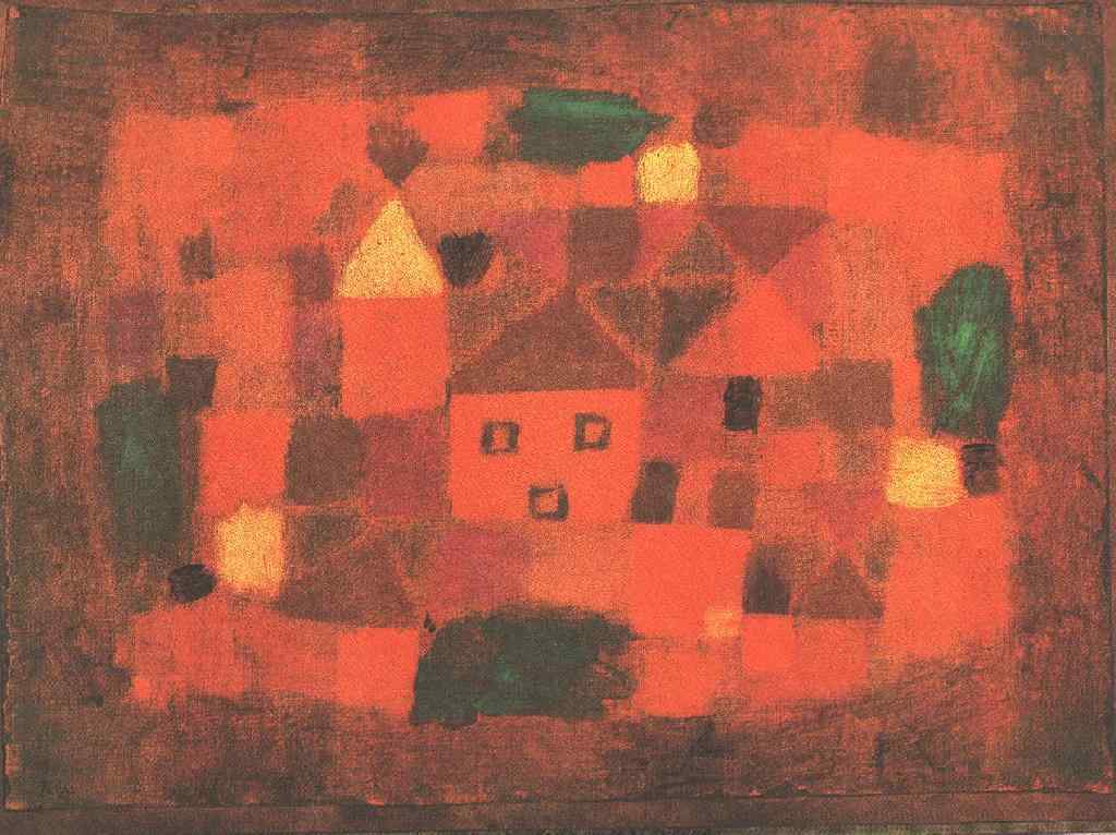Landscape with Sunset (1923) – Paul Klee Tablo