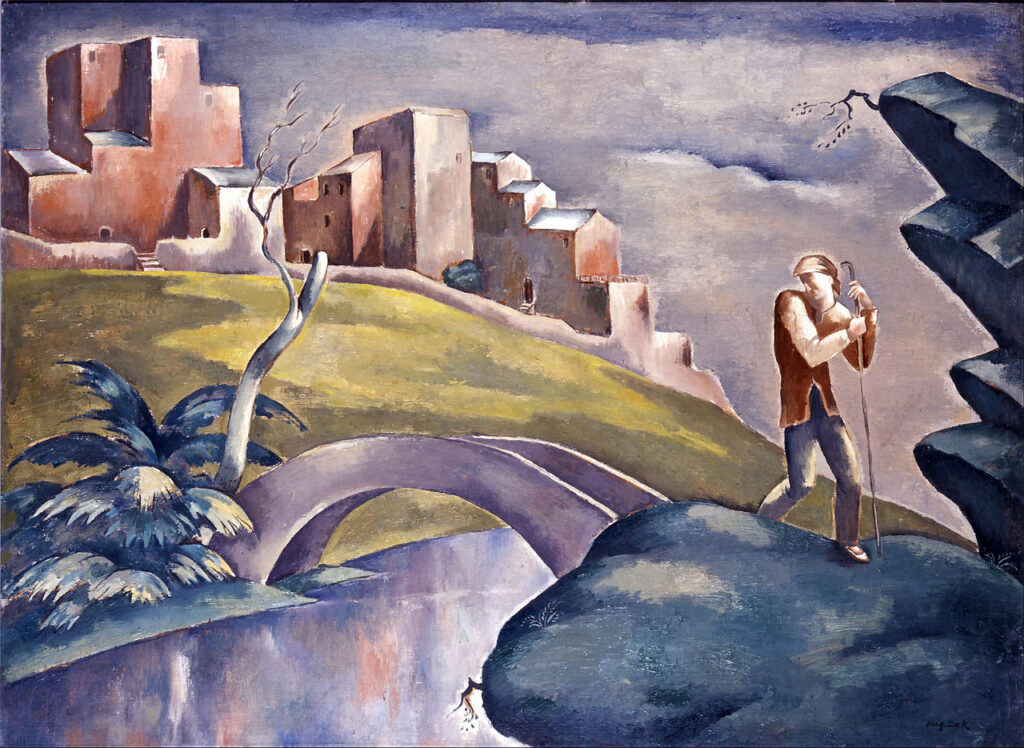 Landscape with a Palace (1916) - Eugeniusz Zak Tablo