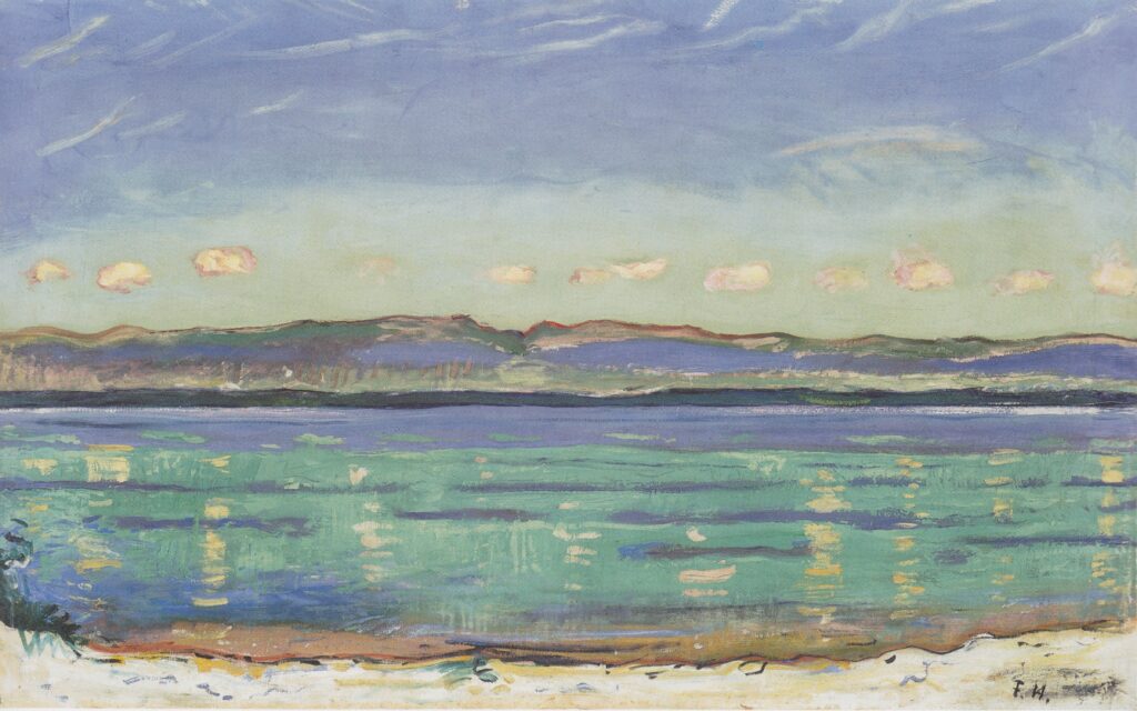 Landscape with of rhythm (1908) - Ferdinand Hodler Tablo