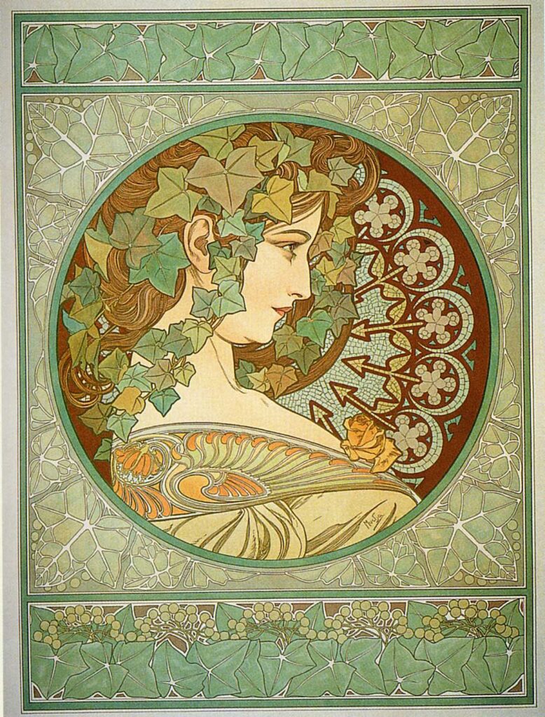 Laurel (1901) - Alphonse Mucha Tablo