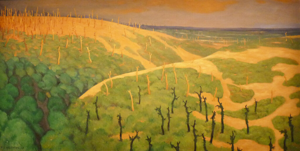 Le Bois de la Gruerie et le ravin des Meurissons (1917) - Félix Vallotton Tablo