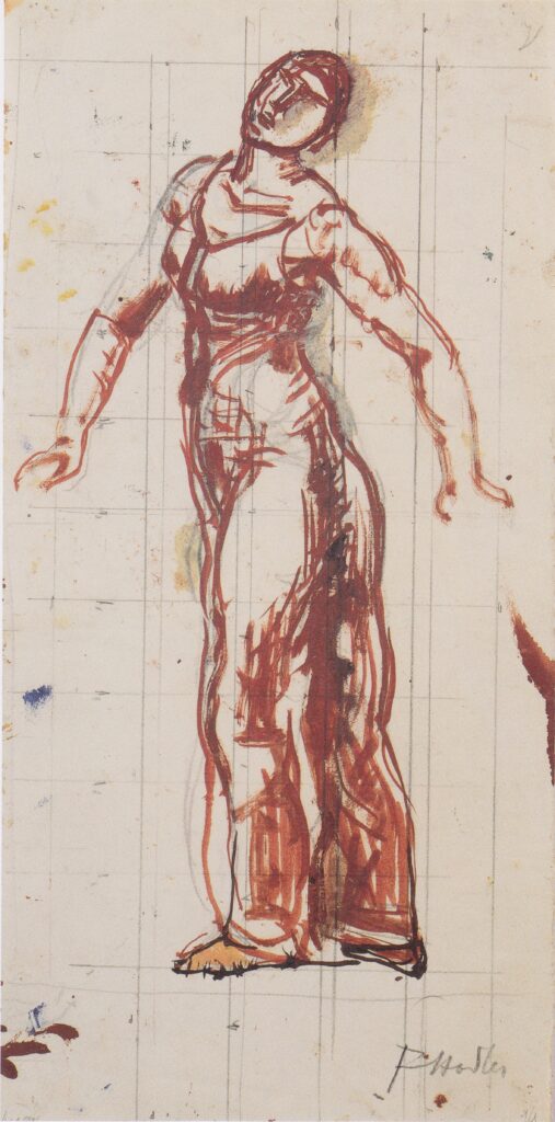 Left border woman (1913) - Ferdinand Hodler Tablo