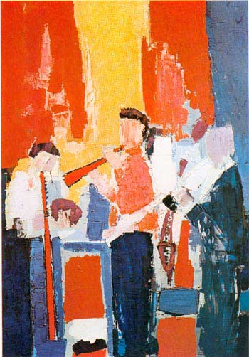 Les Musiciens (1952) – Nicolas de Staël Tablo