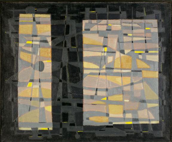 Les dunes et le port (1951) – Gustave Singier Tablo