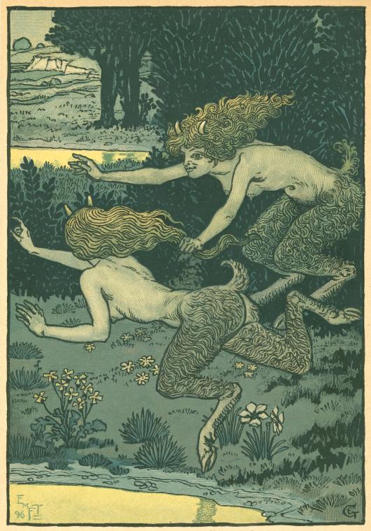 Les petites faunesses (1897) – Eugène Grasset Tablo