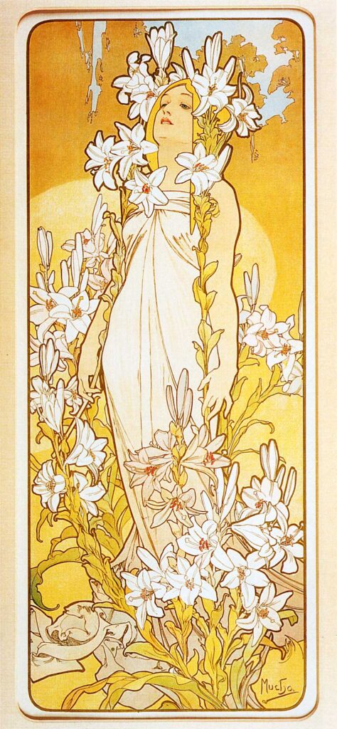 Lily (1898) - Alphonse Mucha Tablo