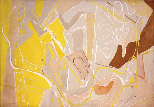 Line and Color Interwoven (1950) – Perle Fine Tablo