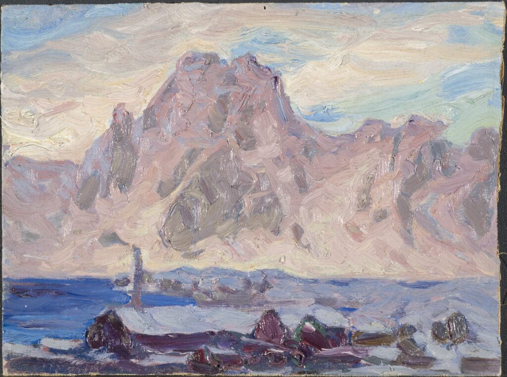 Lofoten in Violet. Study - Anna Katarina Boberg Tablo