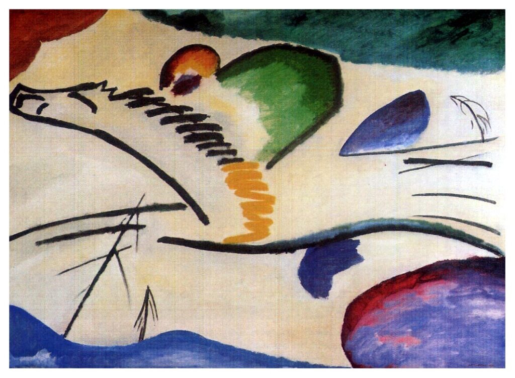 Lyrical (Lyrics) (1911) - Wassily Kandinsky Tablo