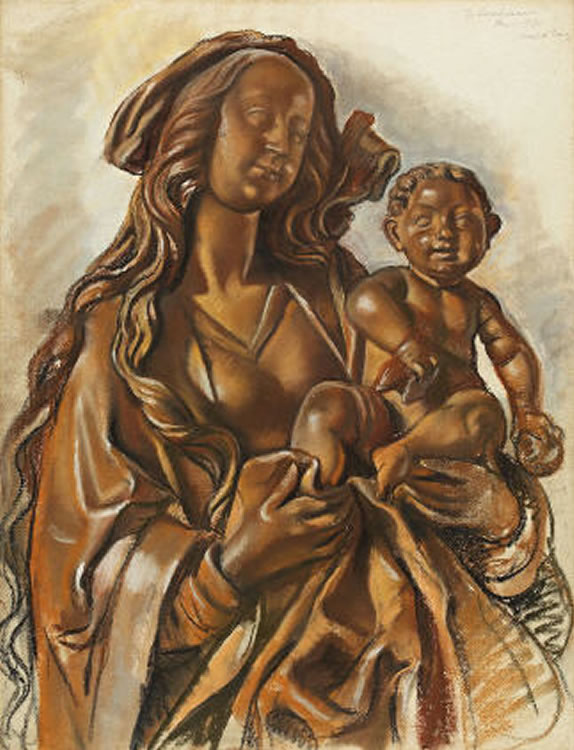 Madonna and Child (1934) – Zinaida Serebriakova Tablo