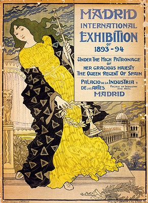 Madrid International Exposition – Eugène Grasset Tablo