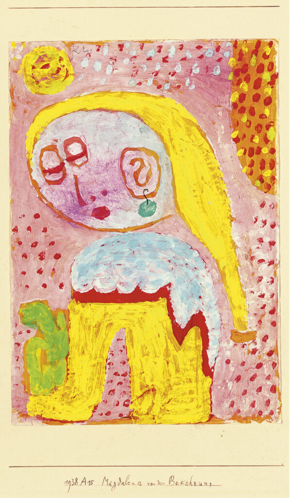Magdalena before the conversion (1938) – Paul Klee Tablo