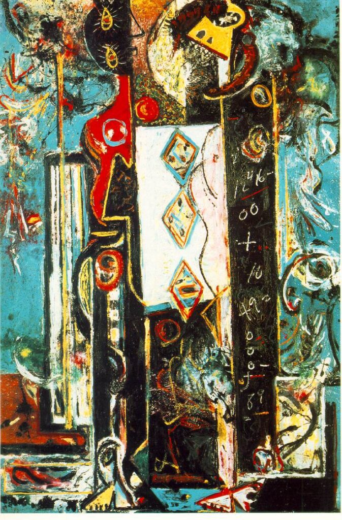 Male and Female (1942) - Jackson Pollock Tablo