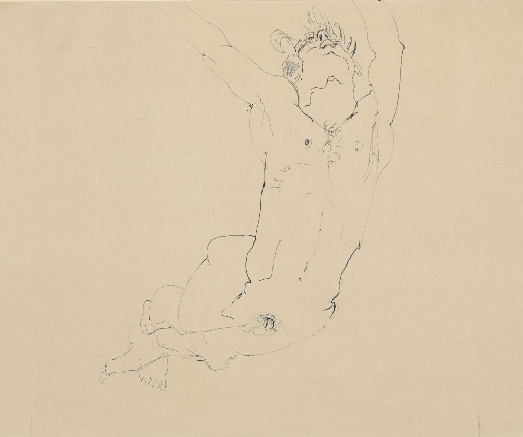 Male nude (1930) - Mark Tobey Tablo