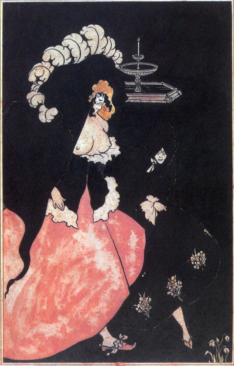 Messalina and her Companion (1895) – Aubrey Beardsley Tablo