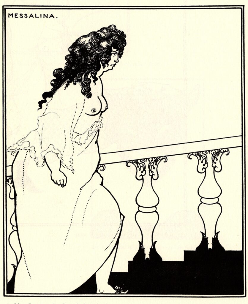 Messalina returning home (1896) - Aubrey Beardsley Tablo