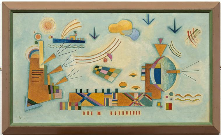 Mild process (1928) – Wassily Kandinsky Tablo