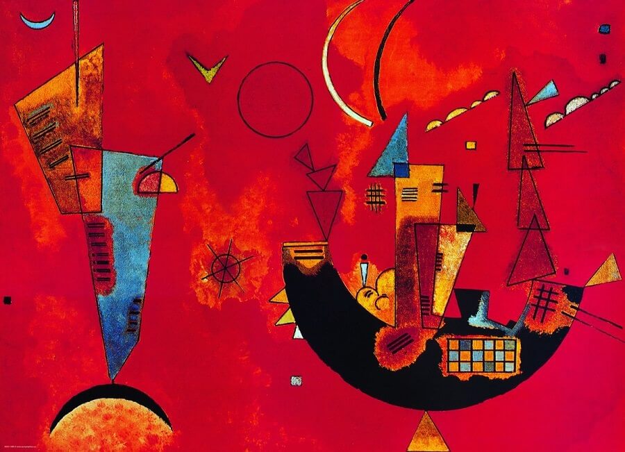 Mit Und Gegen (1929) – Wassily Kandinsky Tablo