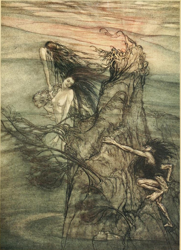 Mock away! Mock! The Niblungs make for you Toy! – Arthur Rackham Tablo